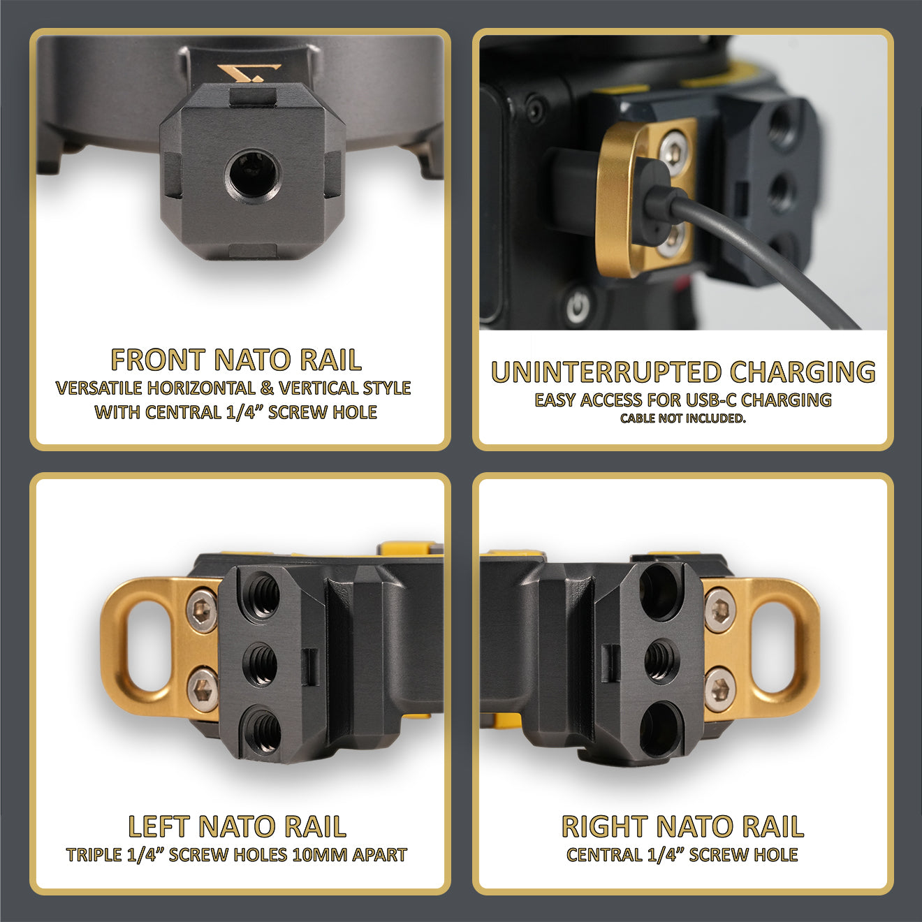 NATONEX NS3m NATO Connectivity Multiplier Accessory for DJI RONIN RS3 Mini Gimbal