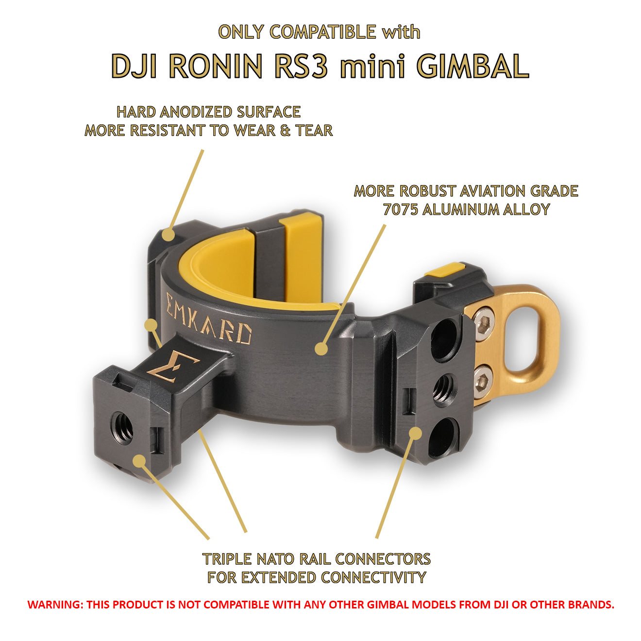 NATONEX NS3m NATO Connectivity Multiplier Accessory for DJI RONIN RS3 Mini Gimbal